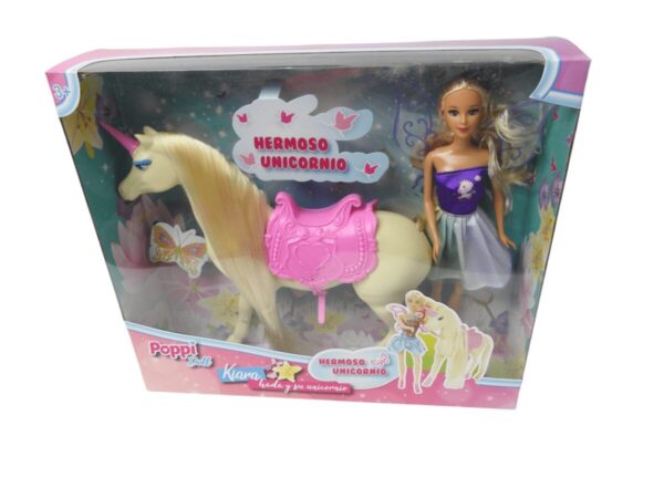 MUÑECA POPPI KIARA HADA Y SU UNICORNIO - B145