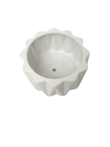 MACETA CERAMICA BLANCA 16*16*10 CM ART.T74 - Imagen 2