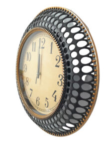 RELOJ DE PARED REDONDO PLASTICO NEGRO AB-27708A - Imagen 2