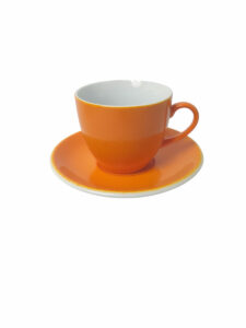 TAZA Y PLATO 250CC x 6 PORCELANA - Imagen 4