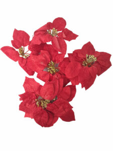 FLOR NAVIDEÑA 11 HOJAS 23cm ROJO ART. 31401 - Imagen 2
