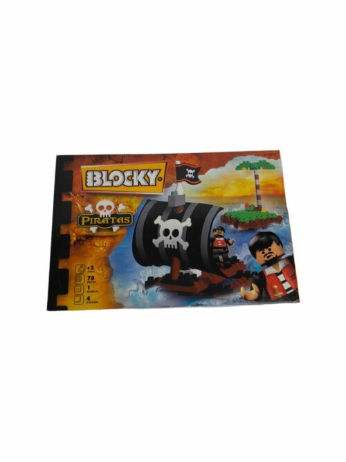 BLOCKY BALSA PIRATA X 78 PZAS. ART.01-0637