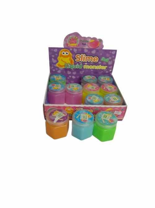 SLIME POTE HEXAGONAL MED. MONSTRUO