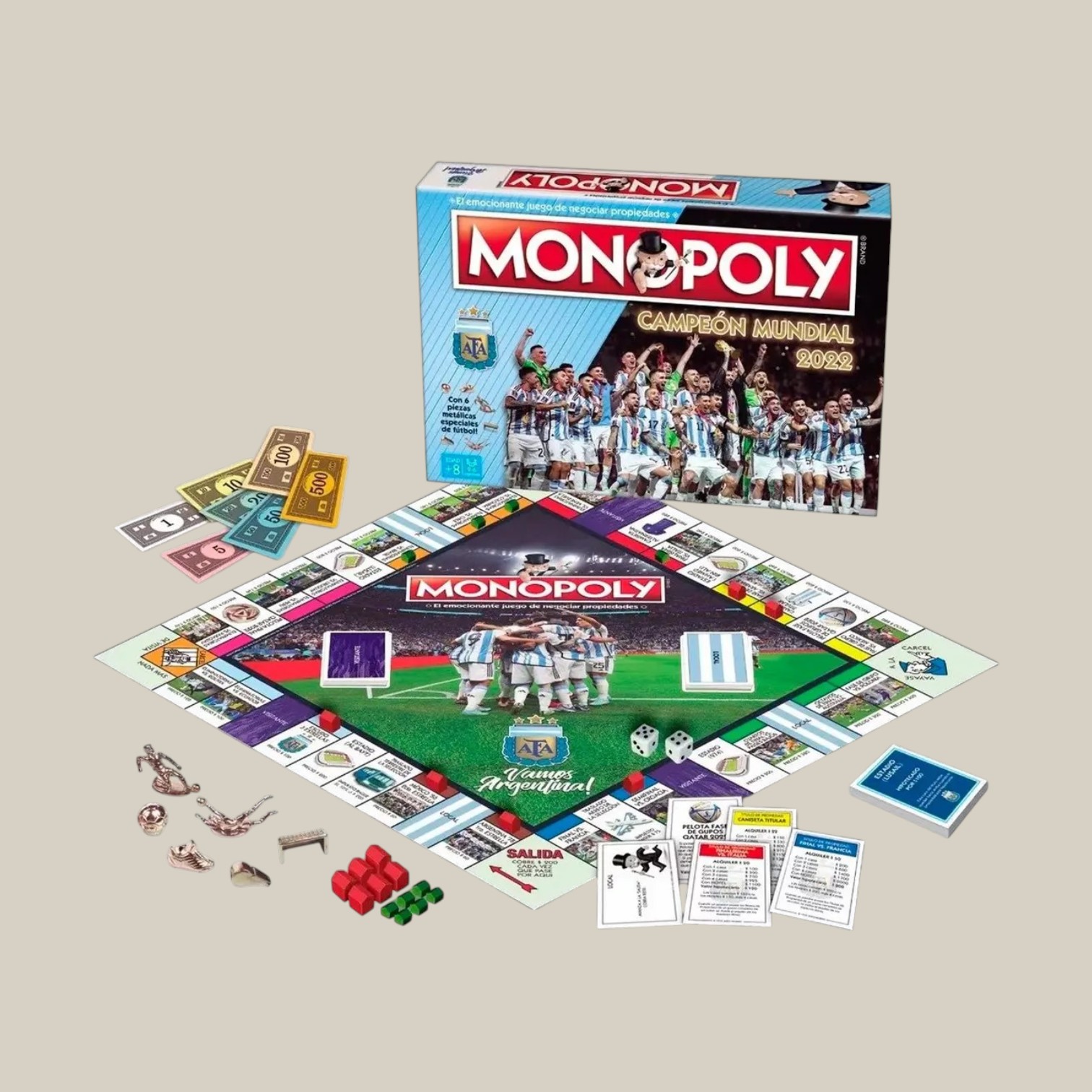 Juego monopoly campeón del mundo 2022 AFA - Imagen 2