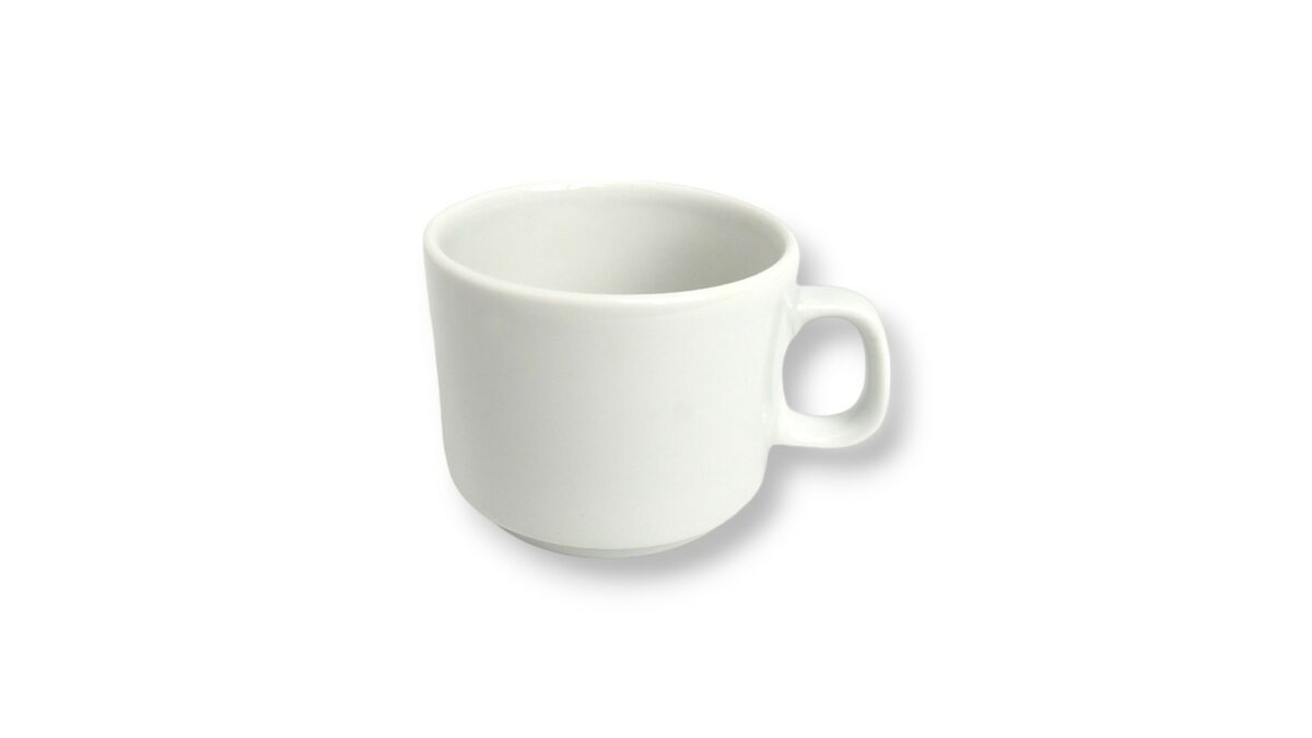TAZA DESAYUNO LINEA RECTA BLANCO