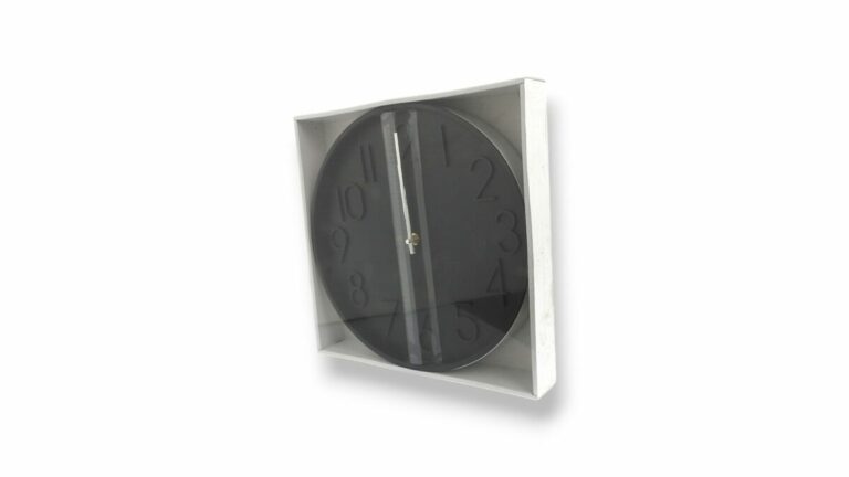 RELOJ DE PARED REDONDO NEGRO