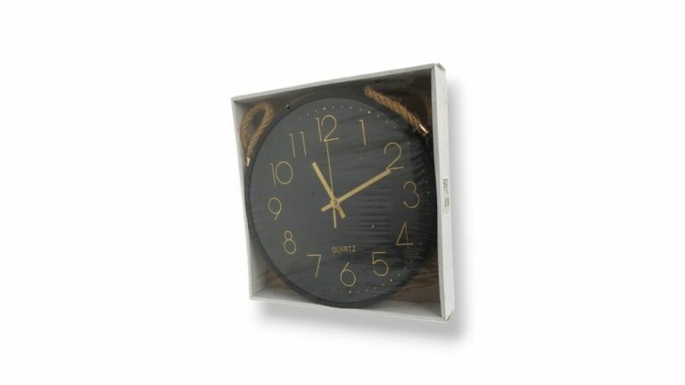 RELOJ DE PARED REDONDO C/SOGA 29 CM