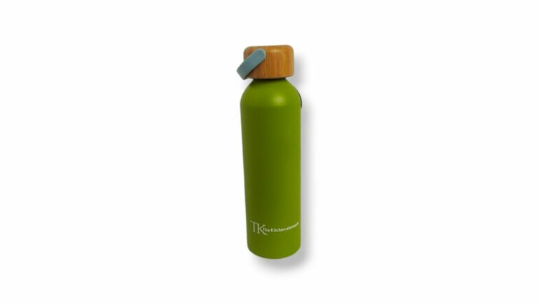 BOTELLA DEPORTIVA ALUMINIO 650cc TAPA BAMBU - Imagen 4