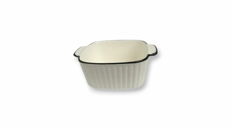 BOWL CUADRADO CERAM.C/BORDE 14.3*12*5cm