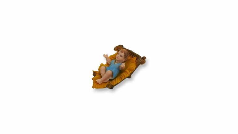 FIGURA PESEBRE NIÑO JESUS C/CUNA 10cm