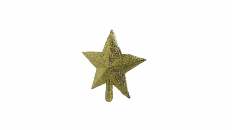 PUNTAL ESTRELLA 14.5cm DORADO E/BOLSA