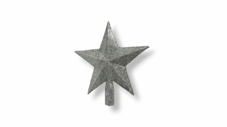 PUNTAL ESTRELLA 20 CM PLATA E/BOLSA