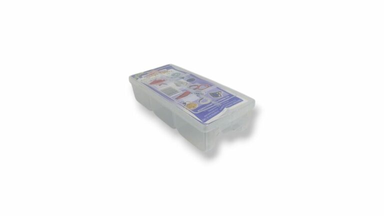 ORGANIZADOR TRANSP.PLASTICO 6 DIVISIONES 20*8*4cm