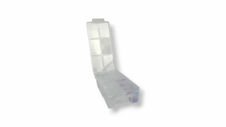 ORGANIZADOR TRANSP.PLASTICO 6 DIVISIONES 20*8*4cm - Imagen 2