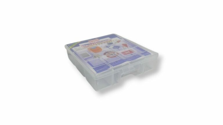 ORGANIZADOR TRANSP PLASTICO 9 DIVISIONES 17*18*4cm