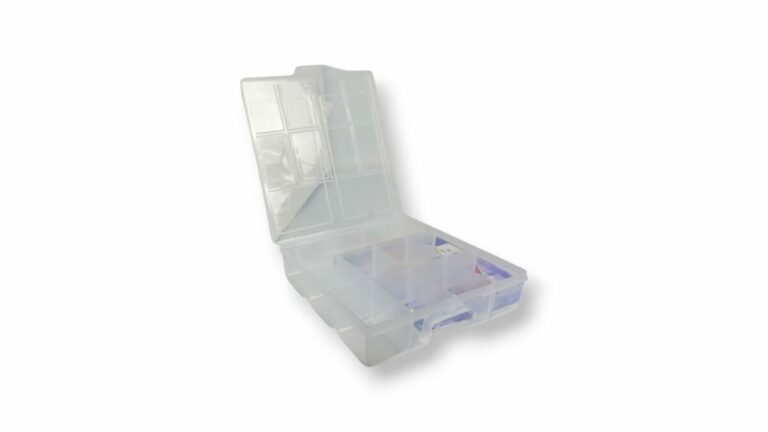 ORGANIZADOR TRANSP PLASTICO 9 DIVISIONES 17*18*4cm - Imagen 2