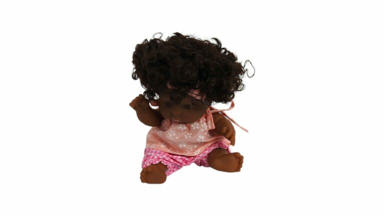 MUÑECA NEGRITA RIZADO 20cm