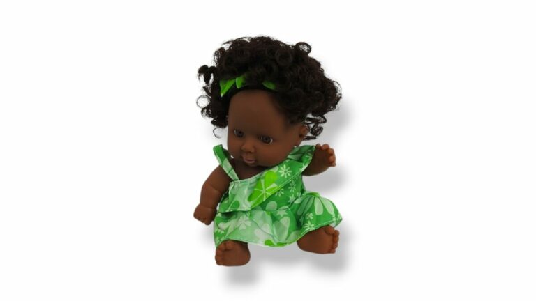 MUÑECA NEGRITA RIZADO 20cm - Imagen 2