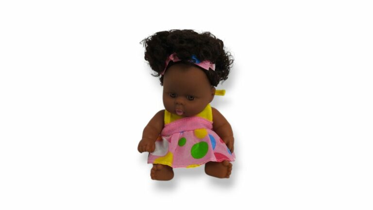 MUÑECA NEGRITA RIZADO 20cm - Imagen 3