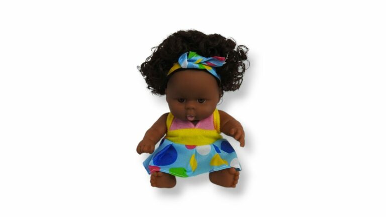 MUÑECA NEGRITA RIZADO 20cm - Imagen 4