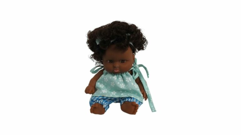 MUÑECA NEGRITA RIZADO 20cm - Imagen 5