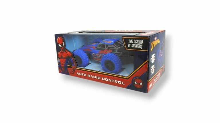 AUTO R/C C/RUEDAS GOMA SPIDERMAN