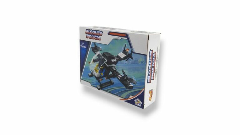 JUEGO DE BLOQUES HELICOPTERO SWAT POLICIA 96 PCS