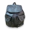 MOCHILA CUERO NEGRA/AZUL ART.420292