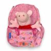 MOCHILA 13PLG.PEPPA PIG C/PELUCHE ART.PP037