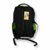 MOCHILA NYLON 4 CIERRE NEGRO/VERDE - Imagen 2