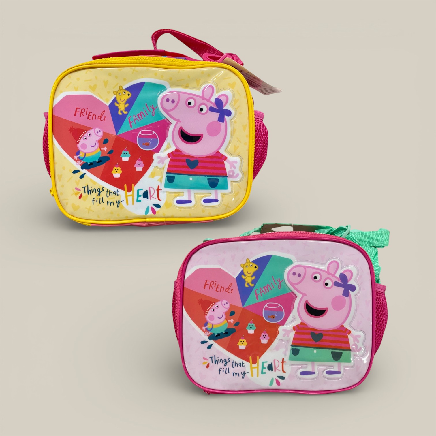 Lunchera peppa pig corazon art. 55402