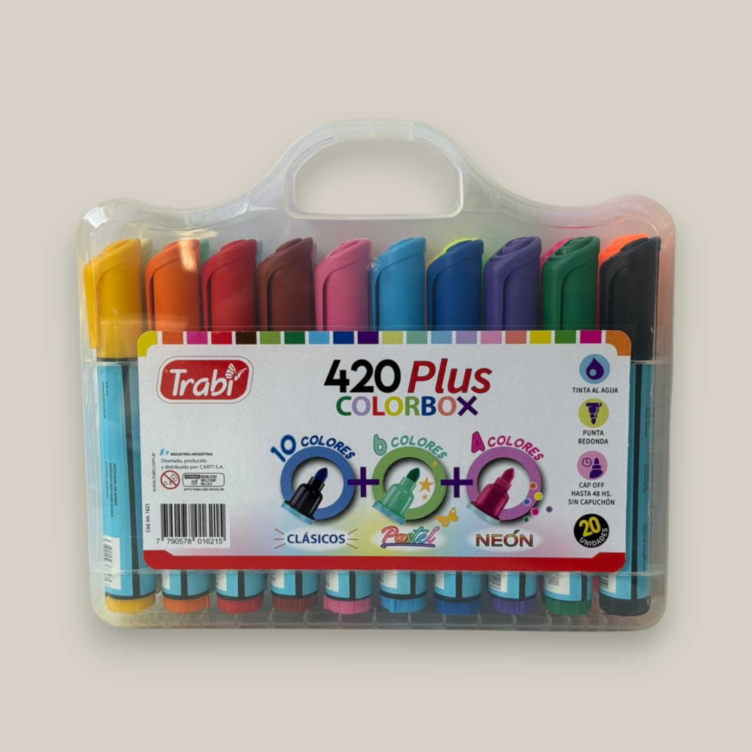 Marcador 420 plus valija x 20