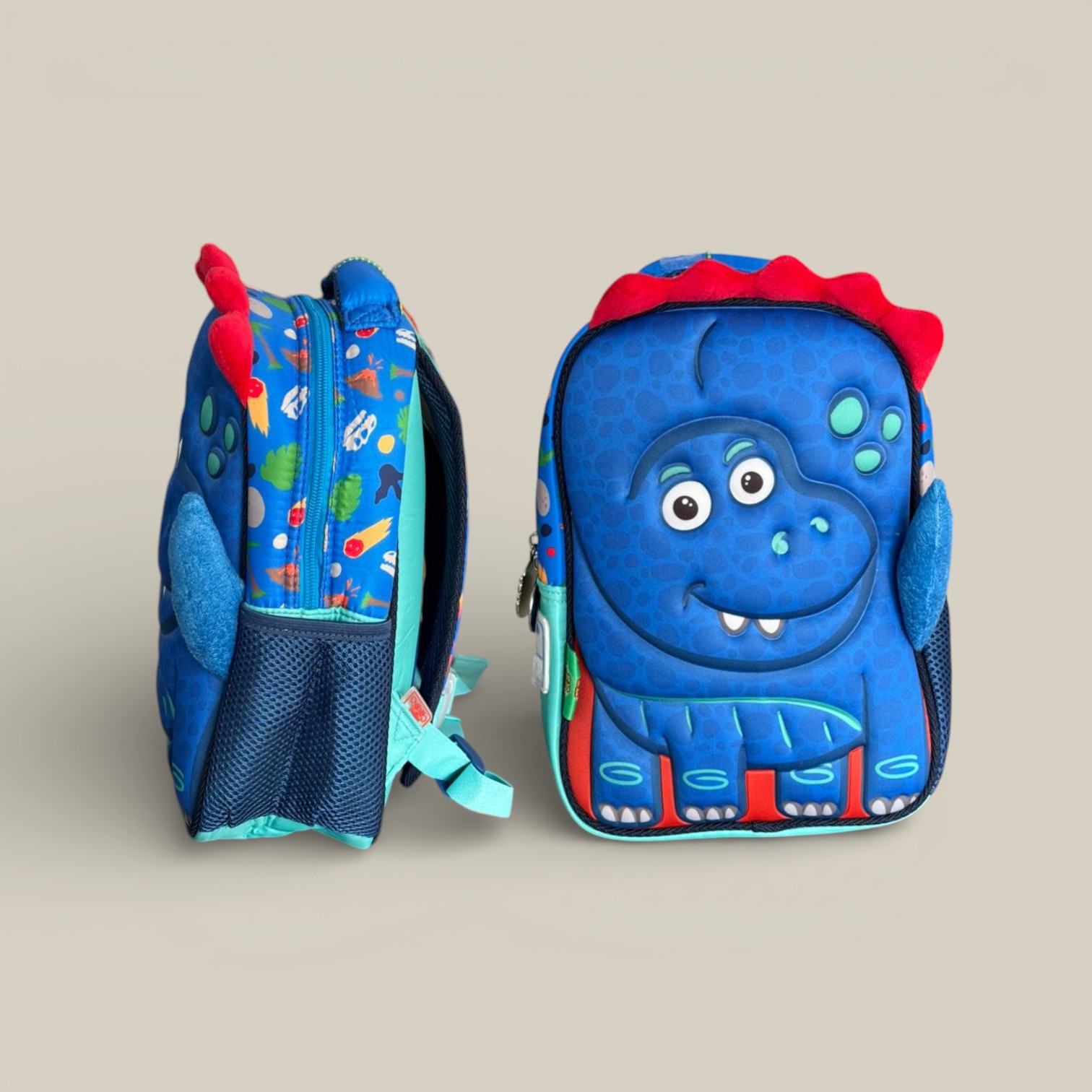 Mochila mundo dinos 12" espalda