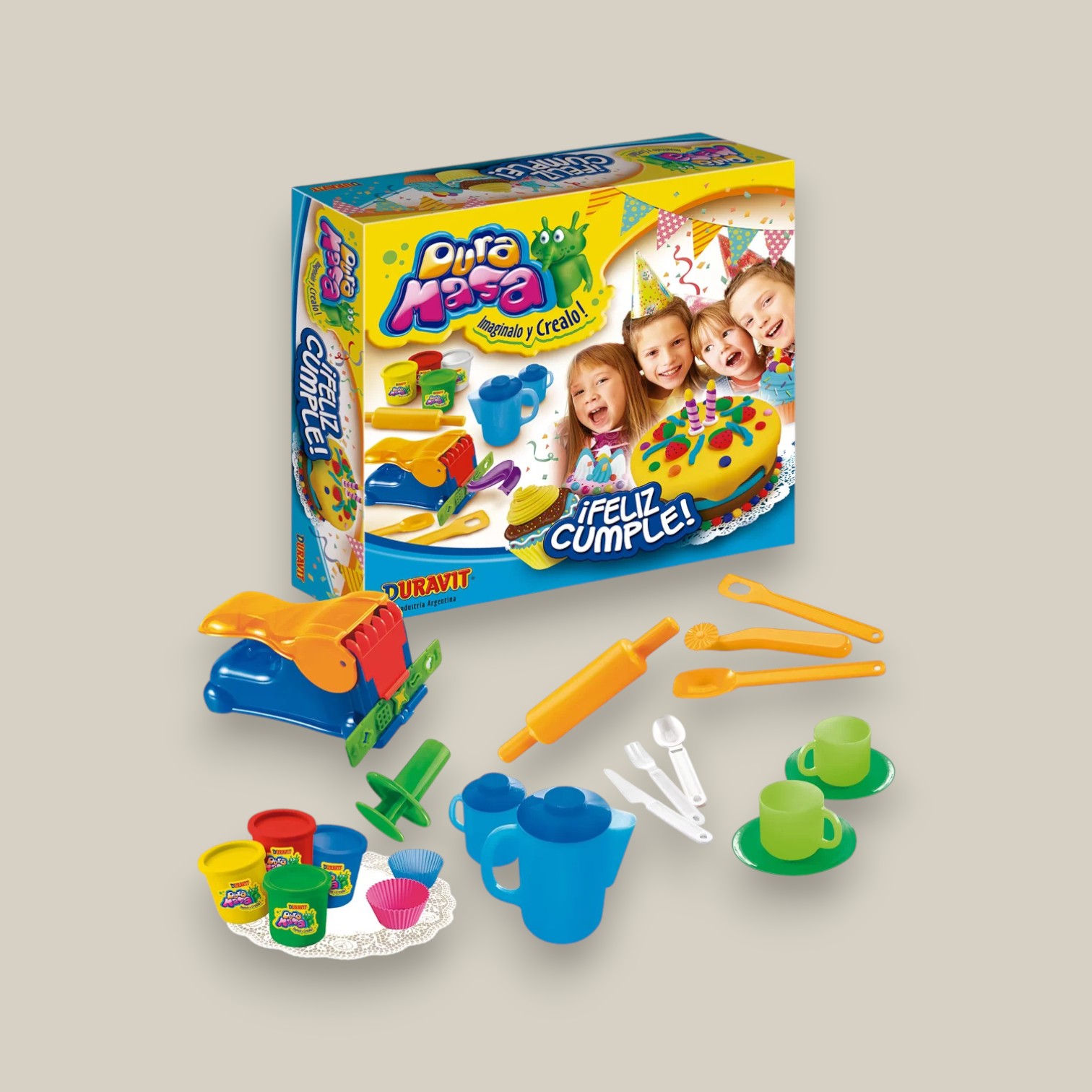 Dura masa feliz cumple 22 pzas. duravit