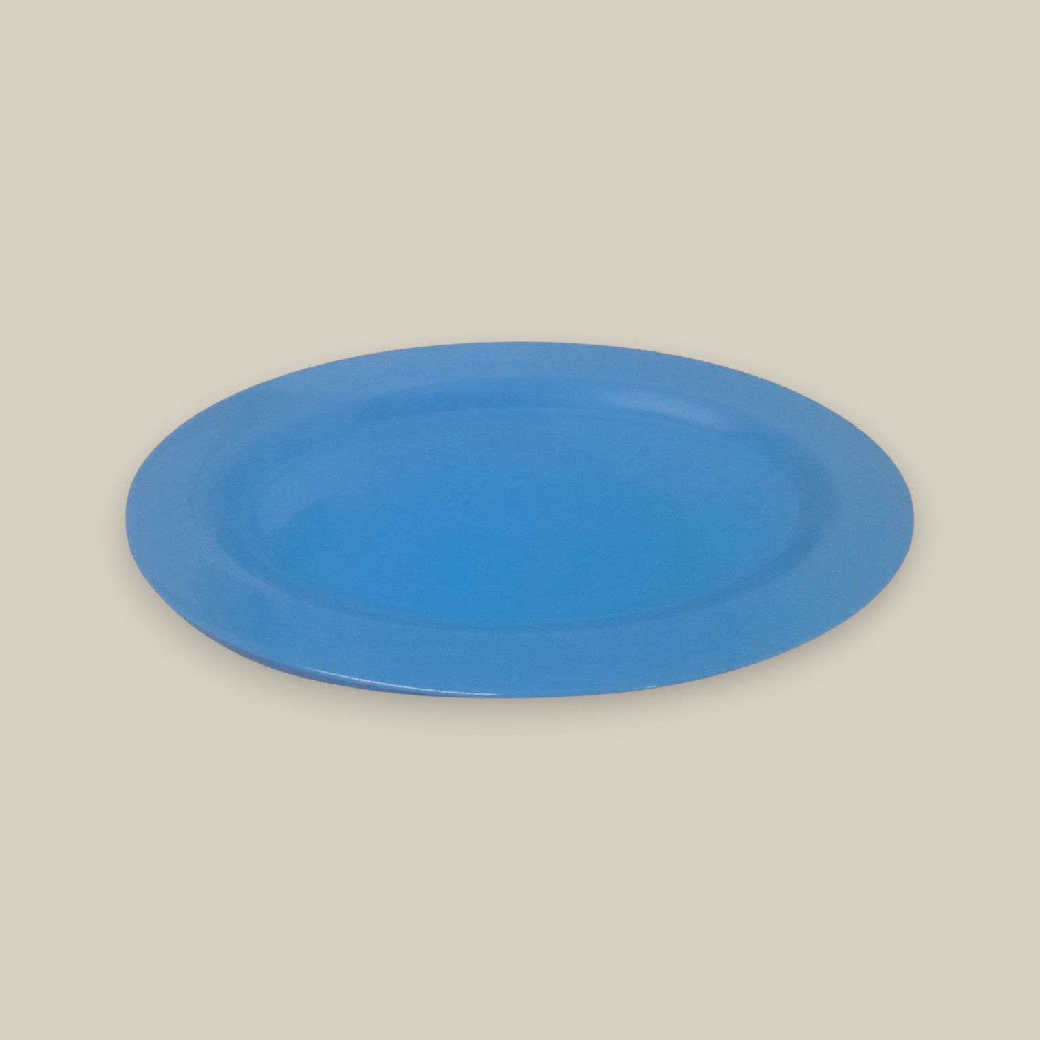 Bandeja oval melamina 35cm celeste art.71160