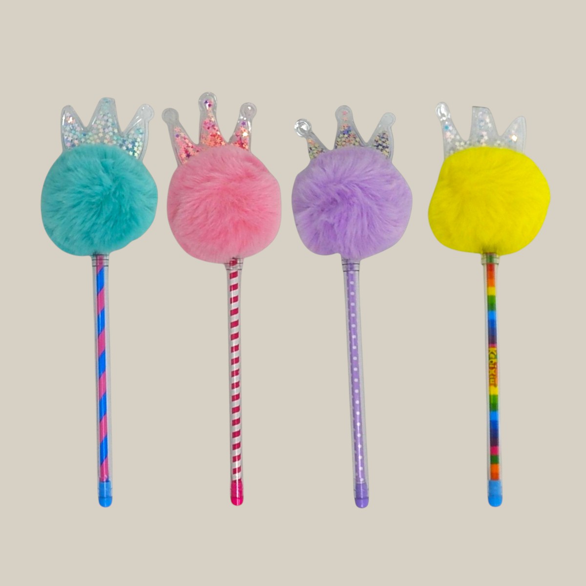 Boligrafo pompom corona art. 67553