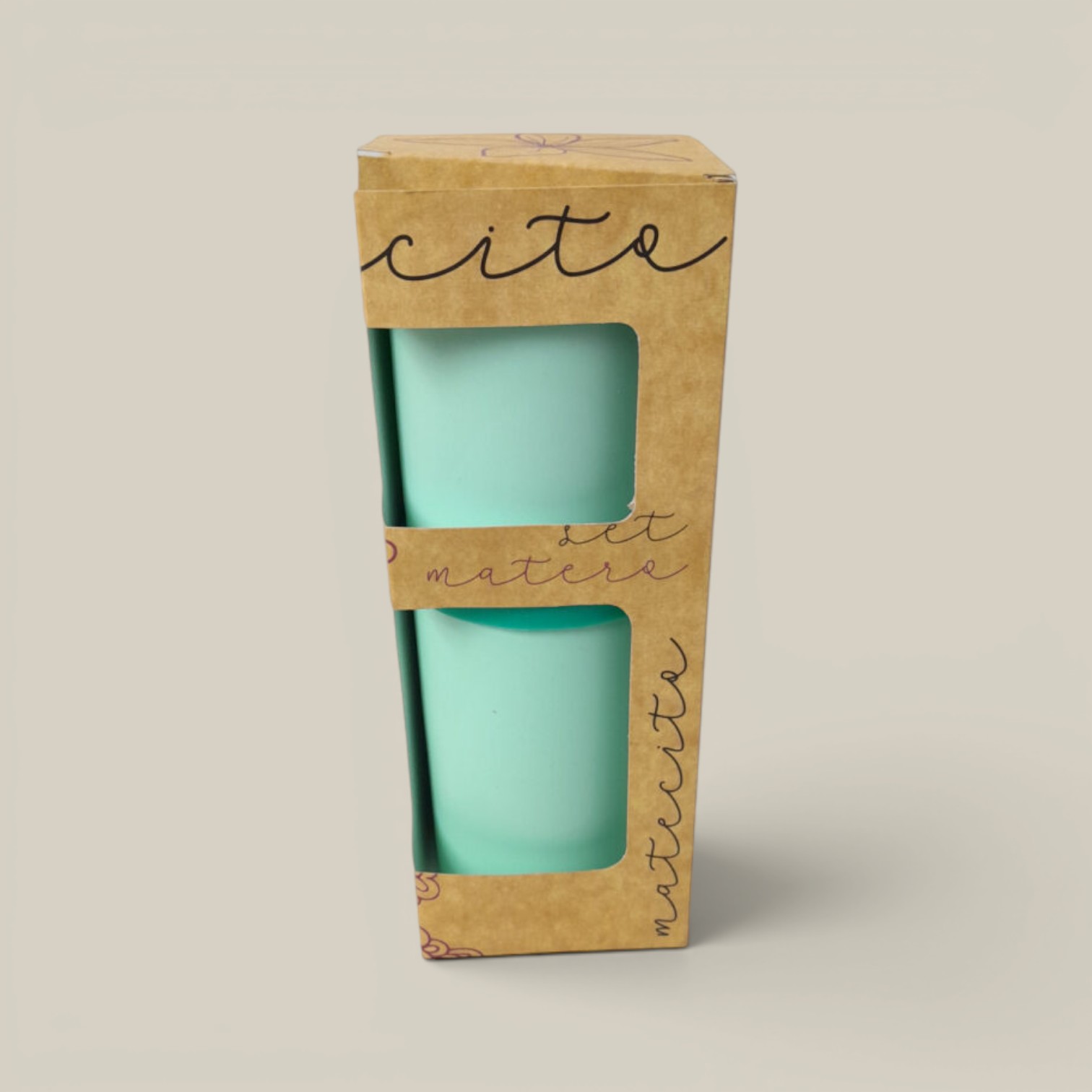 Set duo yerbera y azucarera liso