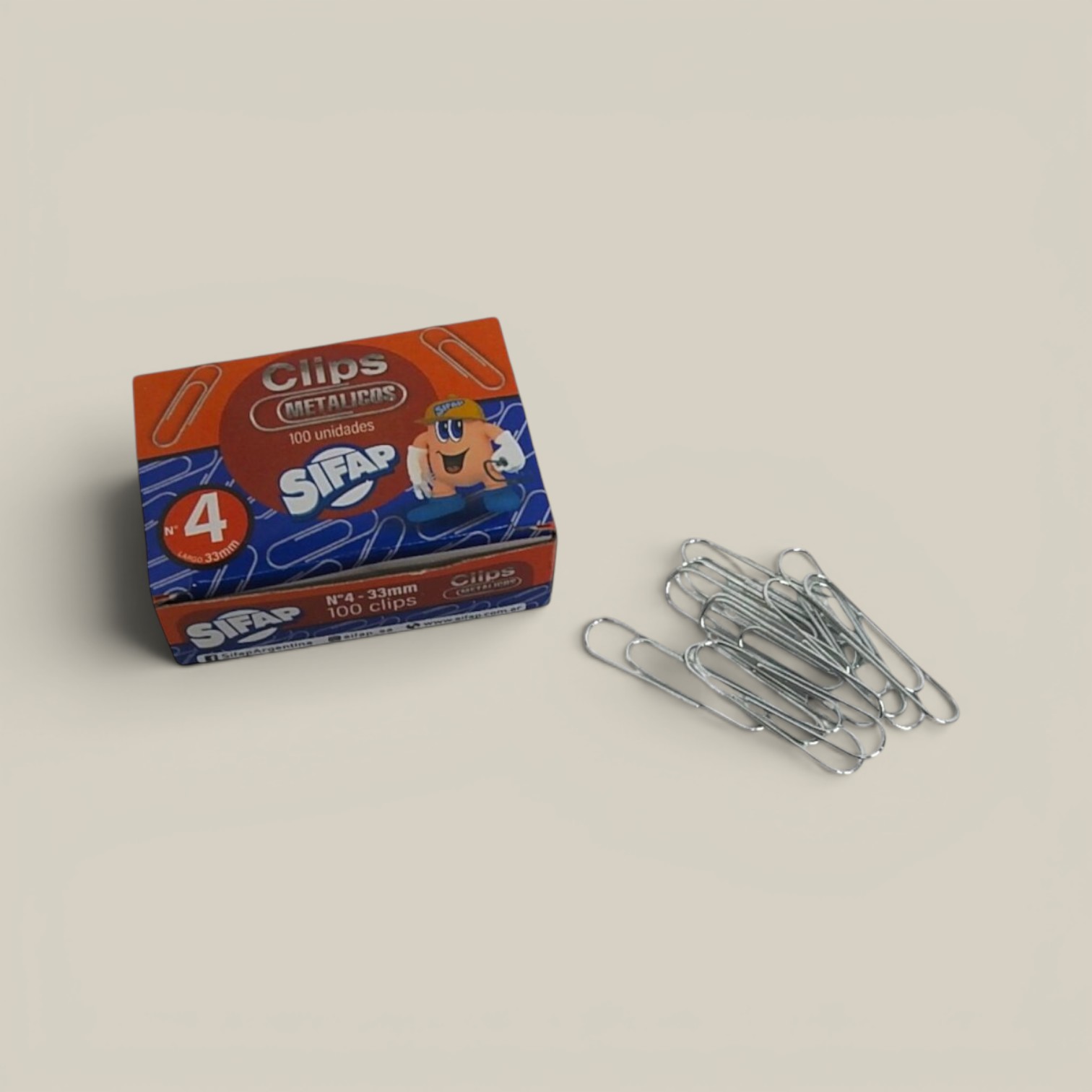 Clip sifap metalico n.4 x100 art.008-0177
