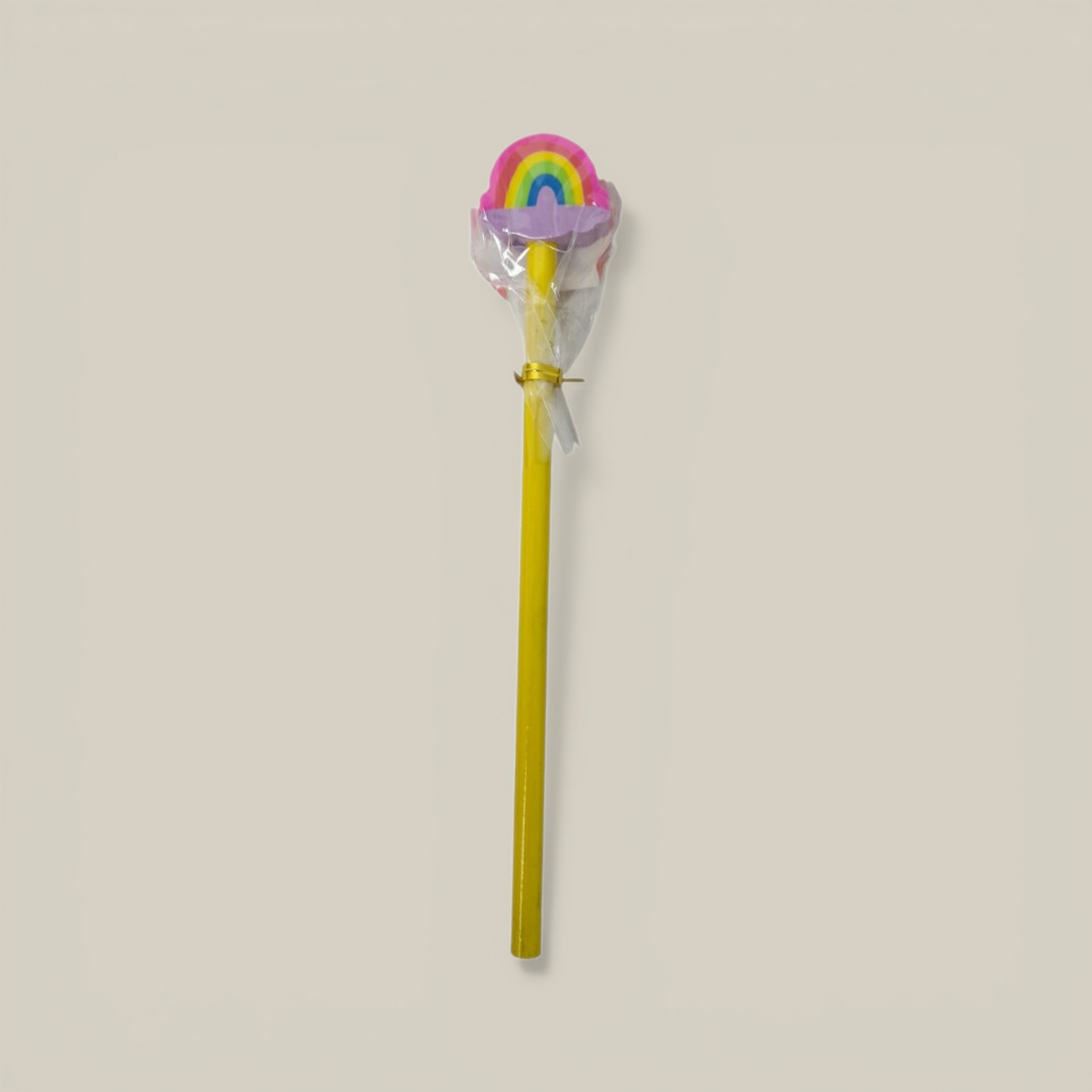 Lapiz c/goma arco iris/flor art. 24713