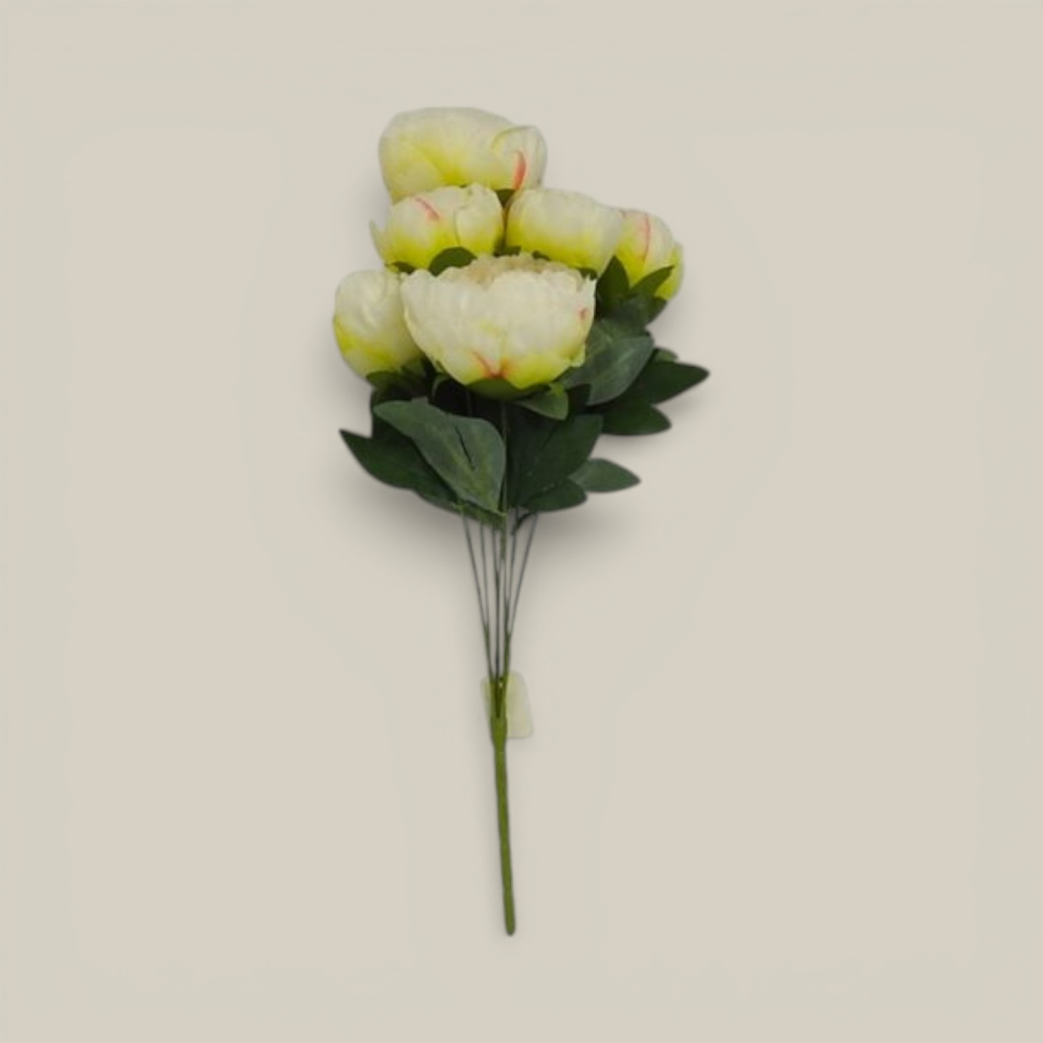 Ramo peonia marfil 45 cm