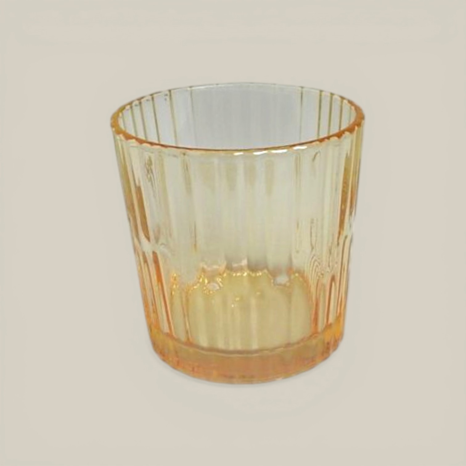 Set x 6 Vasos bajos vidrio dorado 300ml