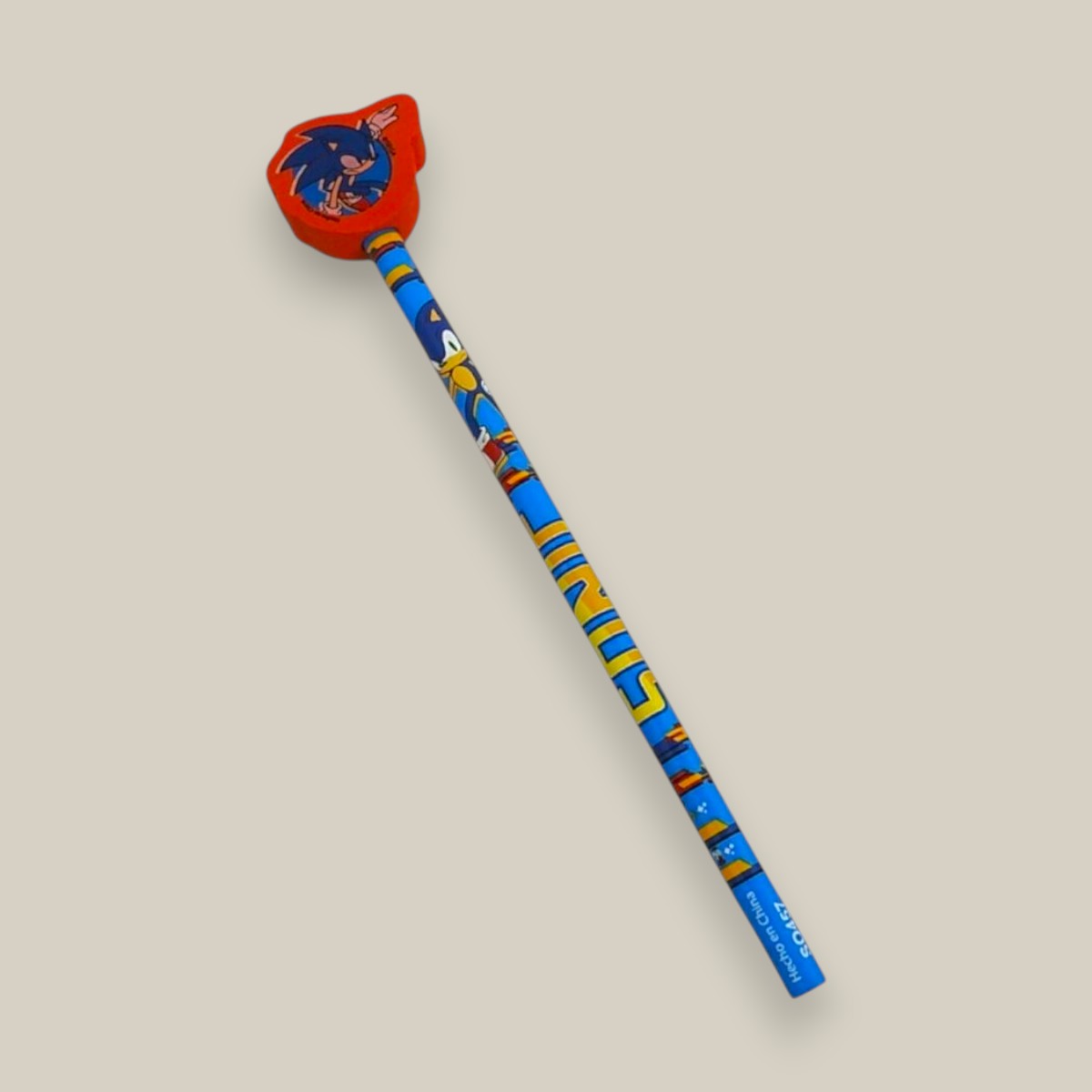Lapiz con goma tambor sonic