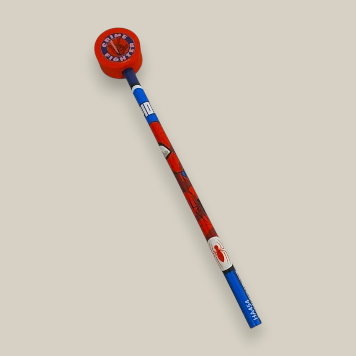 Lapiz con goma tambor spiderman