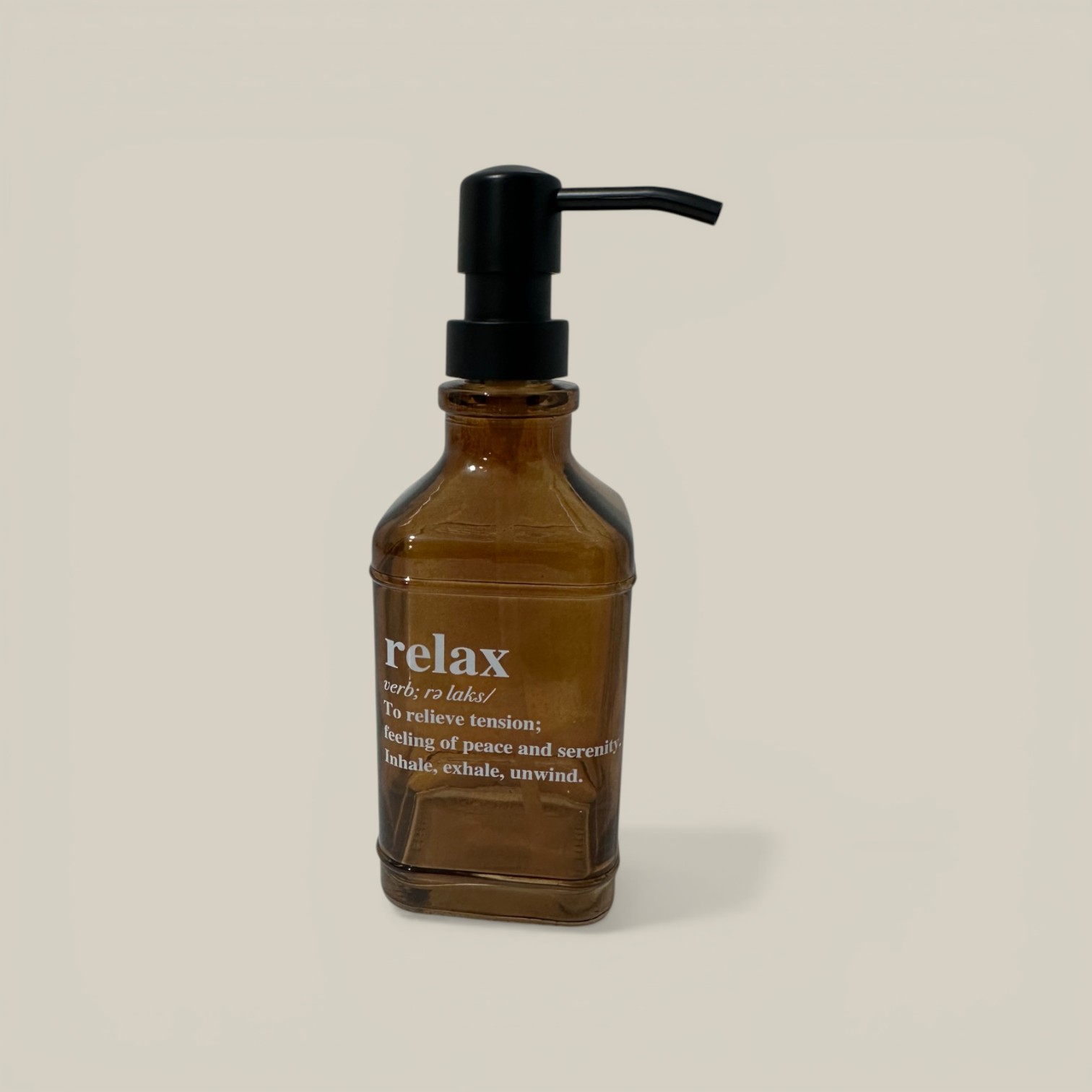 Dispenser de vidrio n.1 7*21cm caramelo