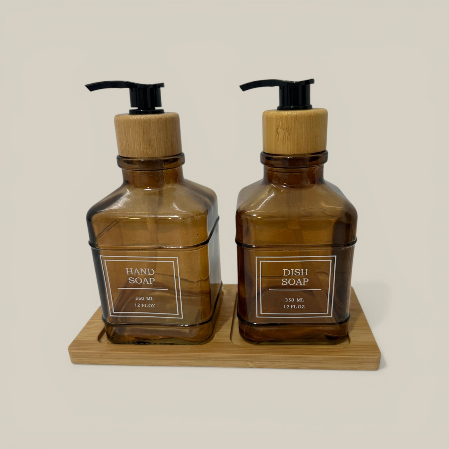 Dispenser vidrio caramelo