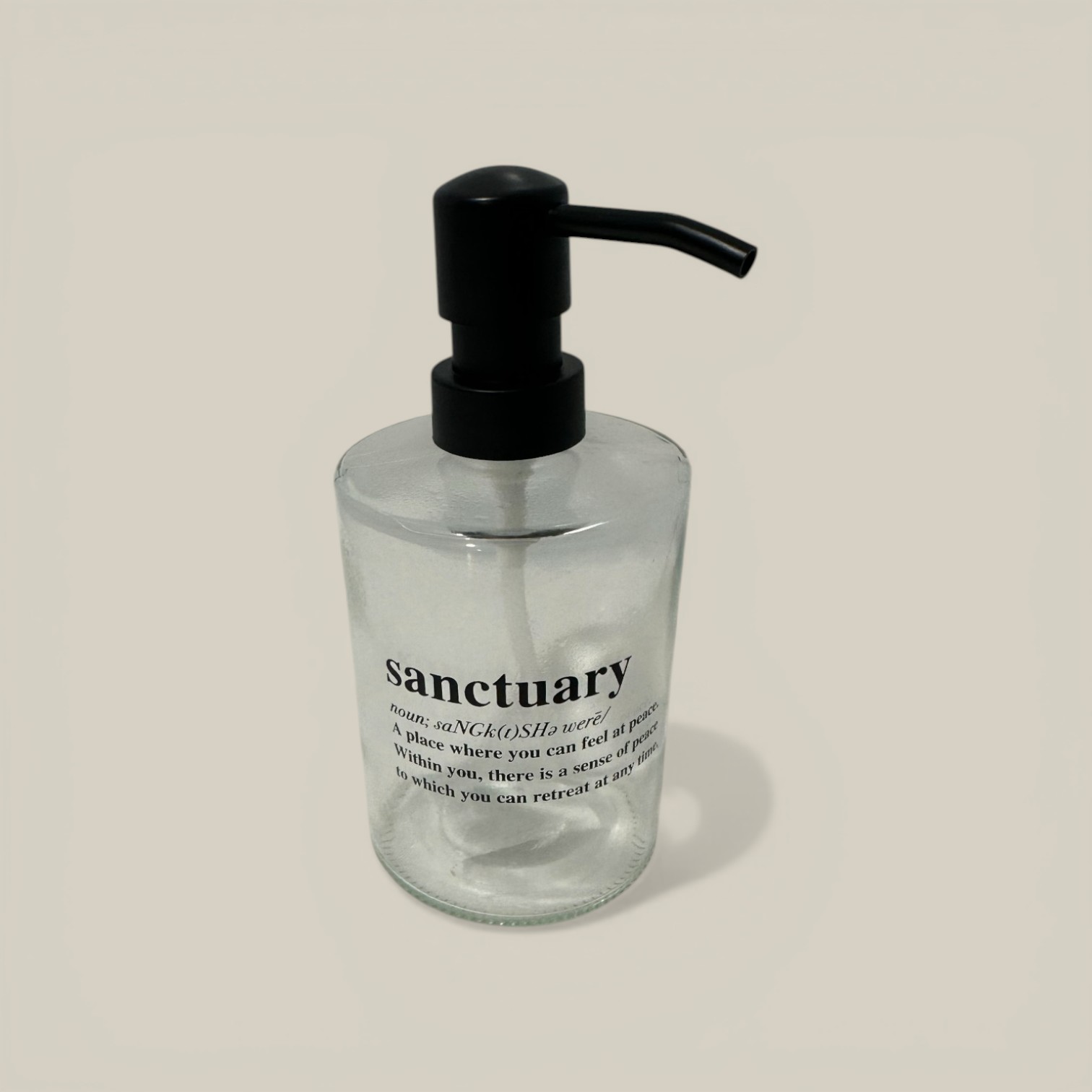 Dispenser de vidrio n.3 8*17cm transparente