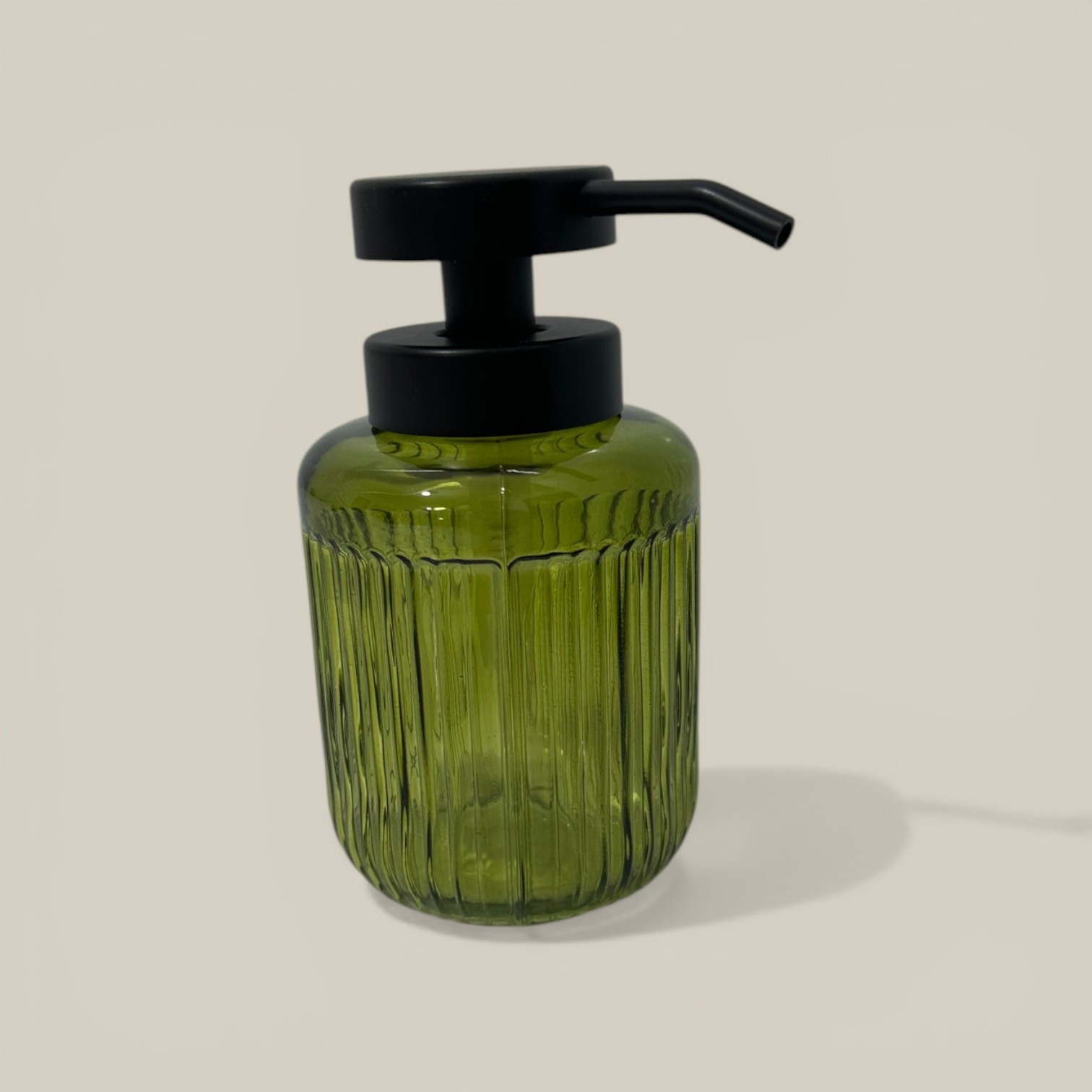 Dispenser de vidrio n.5 8.5*15.5cm verde