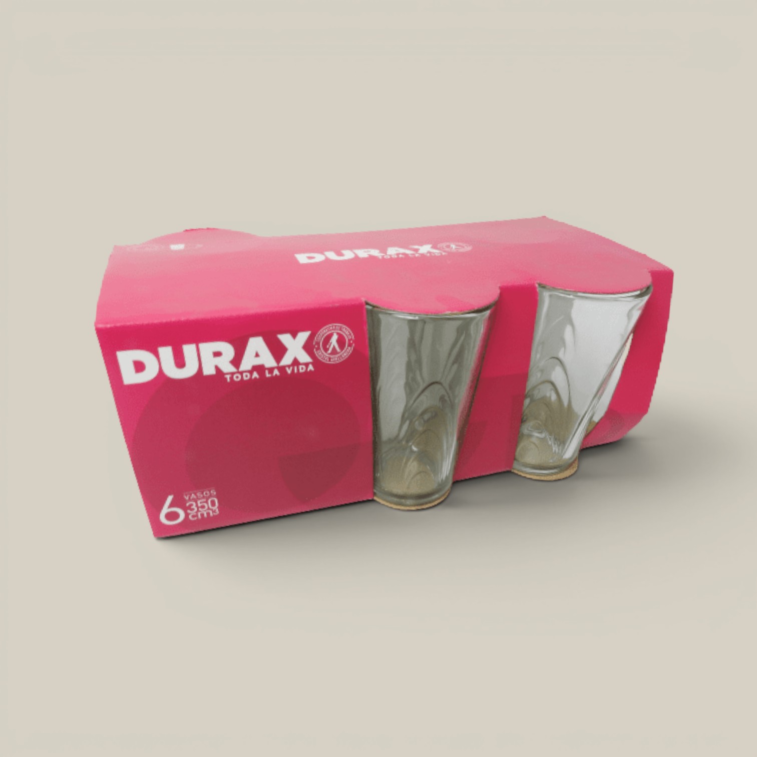 Vaso durax coraline 350ml x 6 art. 06-1307/600 - Imagen 2