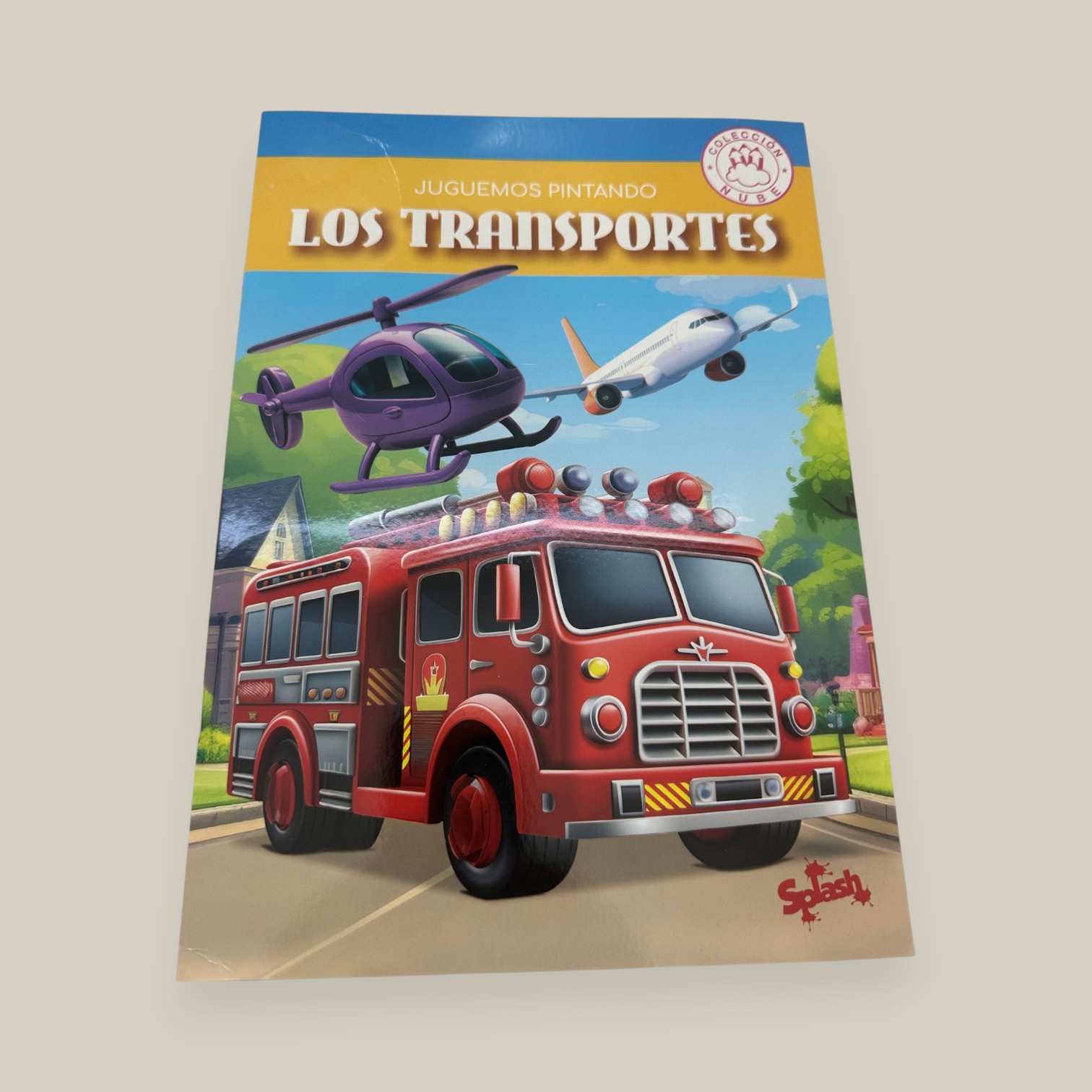 Libro p/pintar los transportes