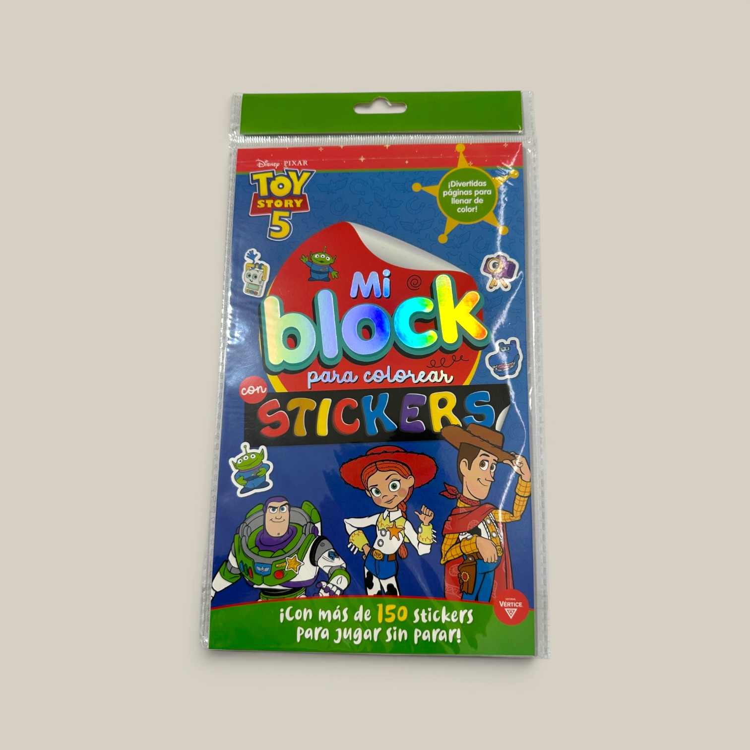 Mi block para colorear con sticker toy story 5